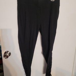 Torrid black leggings with cutouts